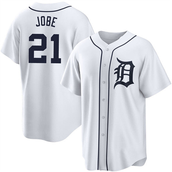 Detroit Tigers #21 Jackson Jobe White Jereymy Cool Base Stitched Jersey