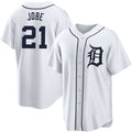 Detroit Tigers #21 Jackson Jobe White Jereymy Cool Base Stitched Jersey