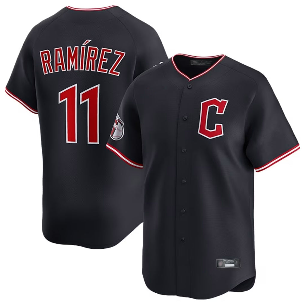 Cleveland Guardians #11 Jose Ramirez Player Navy Jereymy Limited Home Stitched Jerseys
