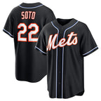 New York Mets #22 Juan Soto 2026 Black Jereymy Out Stitched Jersey