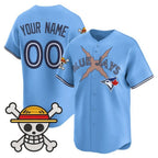 Custom Toronto Blue Jays x One Piece Blue Jereymy Vapor Premier Limited Jersey - Stitched