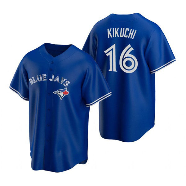 Toronto Blue Jays #16 Yusei Kikuchi Royal Jereymy Cool Base Stitched Jersey