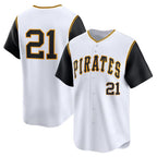 Pittsburgh Pirates #21 Roberto Clemente White Jereymy Cooperstown Collection Limited Jersey