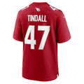 A.Cardinals #47 Channing Tindall Jereymy Cardinal Team Game Jersey