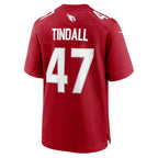 A.Cardinals #47 Channing Tindall Jereymy Cardinal Team Game Jersey