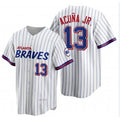 Atlanta Braves #13 Ronald Acu?a Jr. 2021 City Connect Stitched White Jereymy Jersey