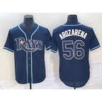 Tampa Bay Rays #56 Randy Arozarena Navy Blue Jereymy Stitched Cool Base Jersey