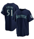 Seattle Mariners #51 Ichiro Suzuki Navy Jereymy Cool Base Stitched Jersey