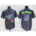 Tampa Bay Rays #18 Shane McClanahan Number Charcoal Jereymy 2024 City Connect Limited Stitched Jerseys