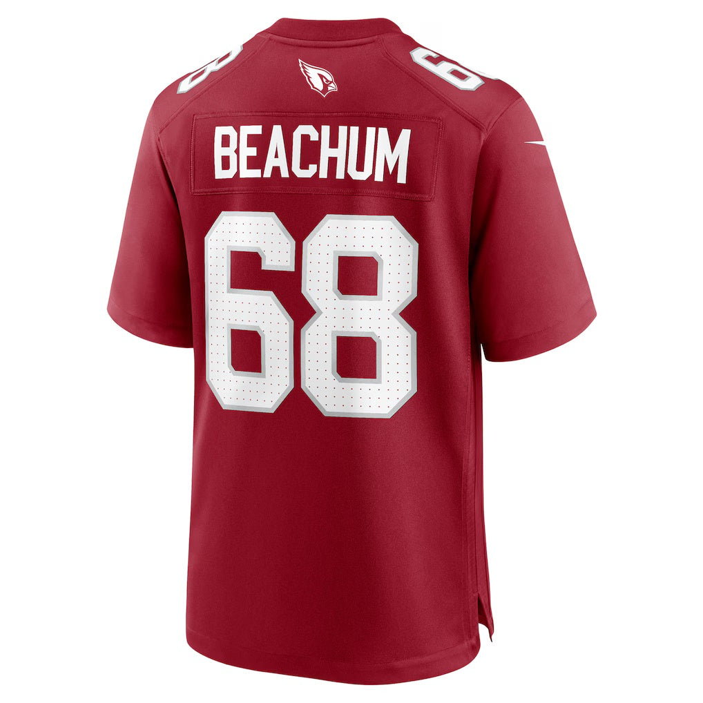 A.Cardinals #68 Kelvin Beachum Cardinal Jereymy Team Game Jersey