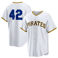 Pittsburgh Pirates #42 Jackie Robinson White Jereymy Home 2025 Day Replica Jersey