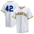 Pittsburgh Pirates #42 Jackie Robinson White Jereymy Home 2025 Day Replica Jersey