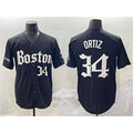 Boston Red Sox #34 David Ortiz Black Jereymy Gothic Vapor Limited Stitched Jersey