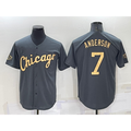 Chicago White Sox #7 Tim Anderson Grey Jereymy 2022 All Star Stitched Cool Base Jersey
