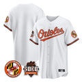 Baltimore Orioles White Jereymy 30th Anniversary of 2131 Home Game Blank Player Stitched Jerseys