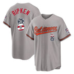 Baltimore Orioles #8 Cal Ripken Player Gray Jereymy USA 250 Fourth of July Home Game Stitched Jerseys