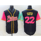 San Diego Padres #22 Juan Soto Black Jereymy NEW 2023 City Connect Cool Base Stitched Jersey