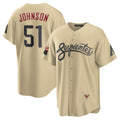 Arizona Diamondbacks #51 Randy Johnson Gold Jereymy Sand City Connect Replica Player Jersey