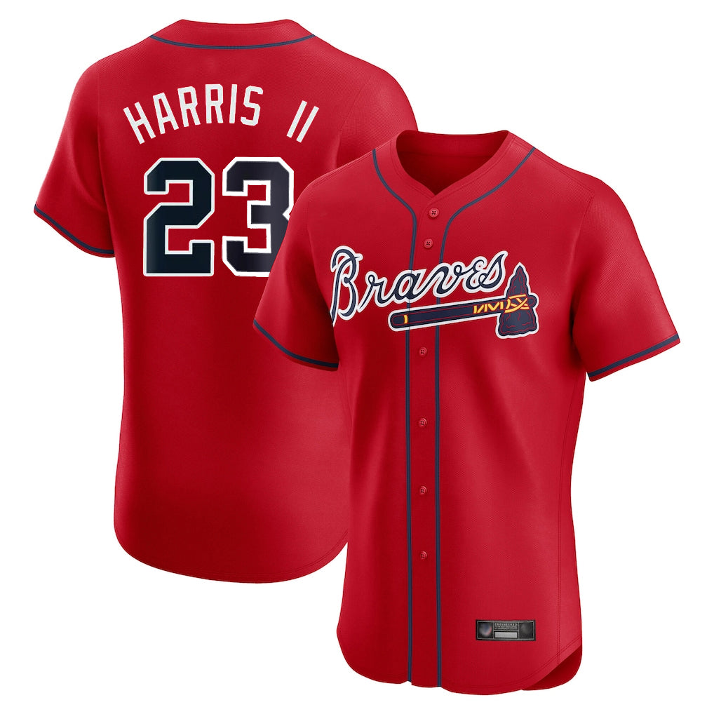 Atlanta Braves #23 Michael Harris II Player Red Jereymy Limited Elite Home Game Stitched Jerseys