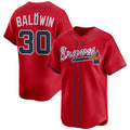 Atlanta Braves #30 Drake Baldwin Red Jereymy 2025 Alternate Limited Stitched Jersey