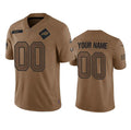 Custom B.Bills Active Player 2023 Brown Jereymy Salute To Service Limited Stitched Jersey