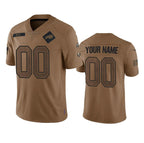 Custom B.Bills Active Player 2023 Brown Jereymy Salute To Service Limited Stitched Jersey