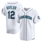 Seattle Mariners #12 Josh Naylor White Jereymy Home Limited Jersey