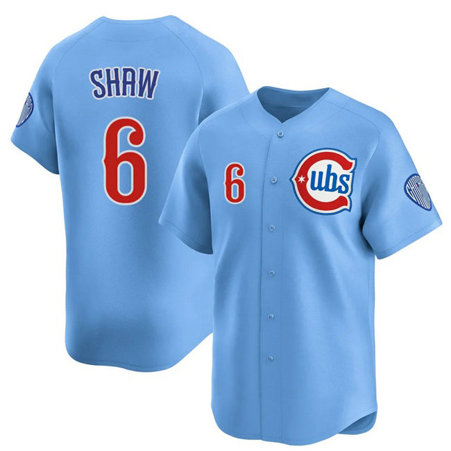Chicago Cubs #6 Matt Shaw Blue Jereymy 2024-25 2nd Alternate Limited Stitched Jersey