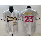 San Diego Padres #23 Fernando Tatis Jr Number White Jereymy NEW 2023 City Connect Cool Base Stitched Jersey