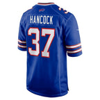 B.Bills #37 Jordan Hancock Royal Jereymy Team Game Jersey