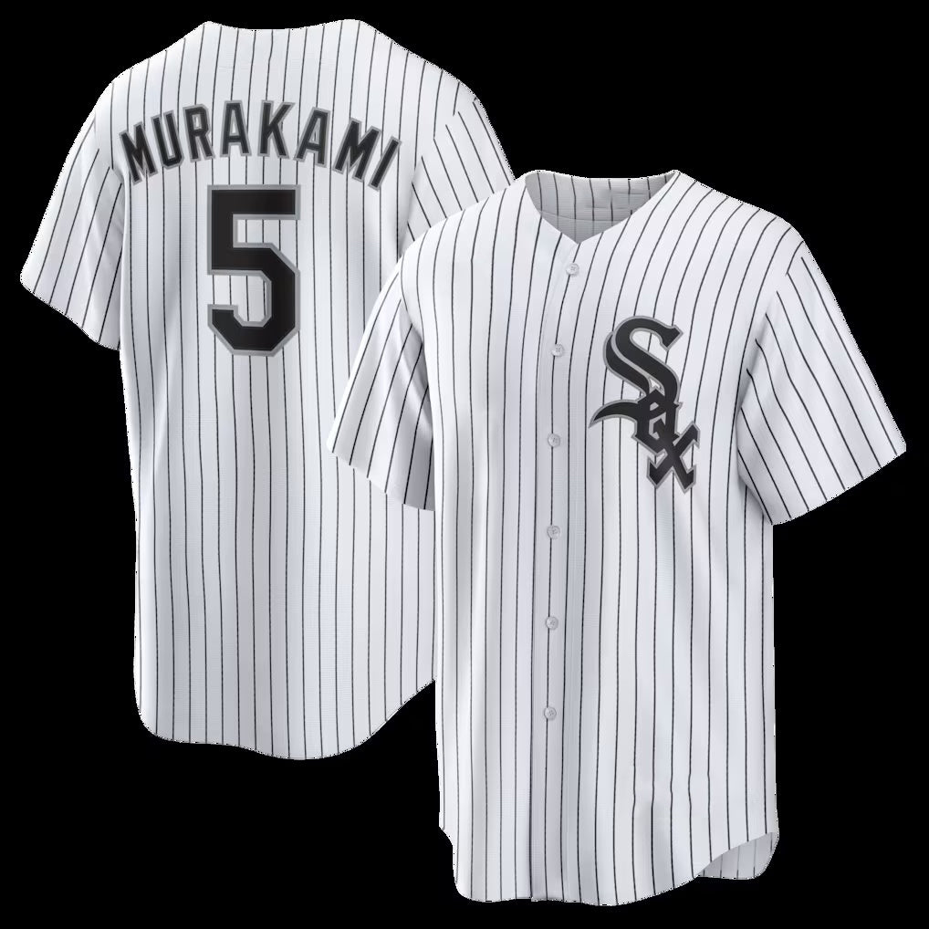 Chicago White Sox #5 Munetaka Murakami White Jereymy Home Replica Jersey