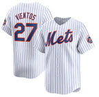 New York Mets #27 Mark Vientos White Jereymy 2024 Home Limited Stitched Jersey