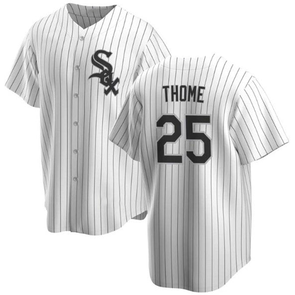 Chicago White Sox #25 Jim Thome White Jereymy Cool Base Stitched Baseball Jersey