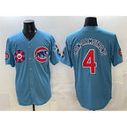Chicago Cubs #4 Pete Crow-Armstrong Blue Jereymy 2025 Tokyo Series 2nd Alternate Limited Stitched Jersey 2