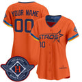 Custom Houston Astros Active Player Orange Jereymy 2025 City Connect Limited Stitched Jersey