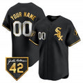 Custom Chicago White Sox 2024 Jackie Robinson Patch Vapor Premier Limited Jersey ¨C All Stitched-Black Jereymy