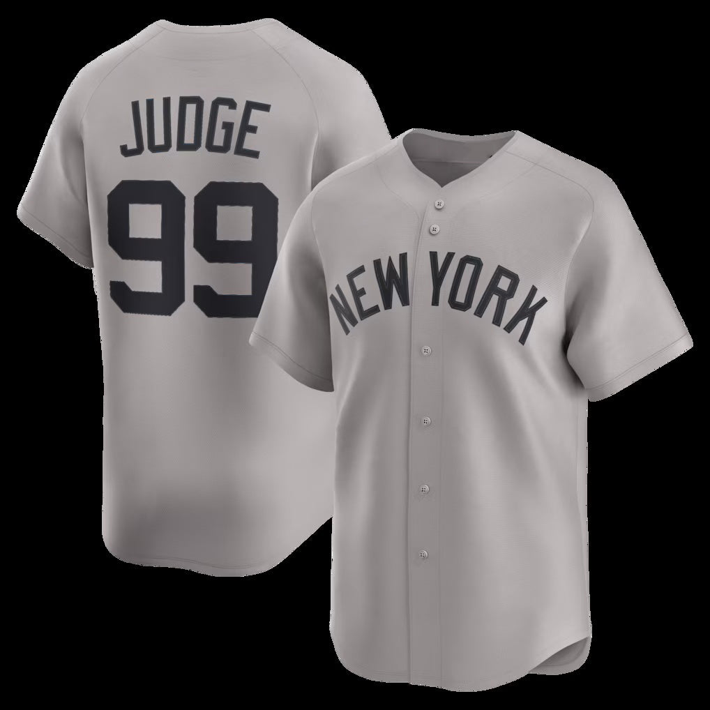 New York Yankees #99 Aaron Judge Gray Jereymy Road Limited Player Jersey 2