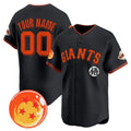 Custom San Francisco Giants x Dragon Ball Black Jereymy Vapor Premier Limited Jersey - All Stitched