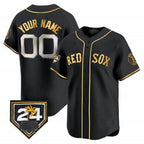 Custom Boston Red Sox 2024 Spring Training Patch Vapor Premier Limited Jersey ¨C All Stitched-Black Jereymy