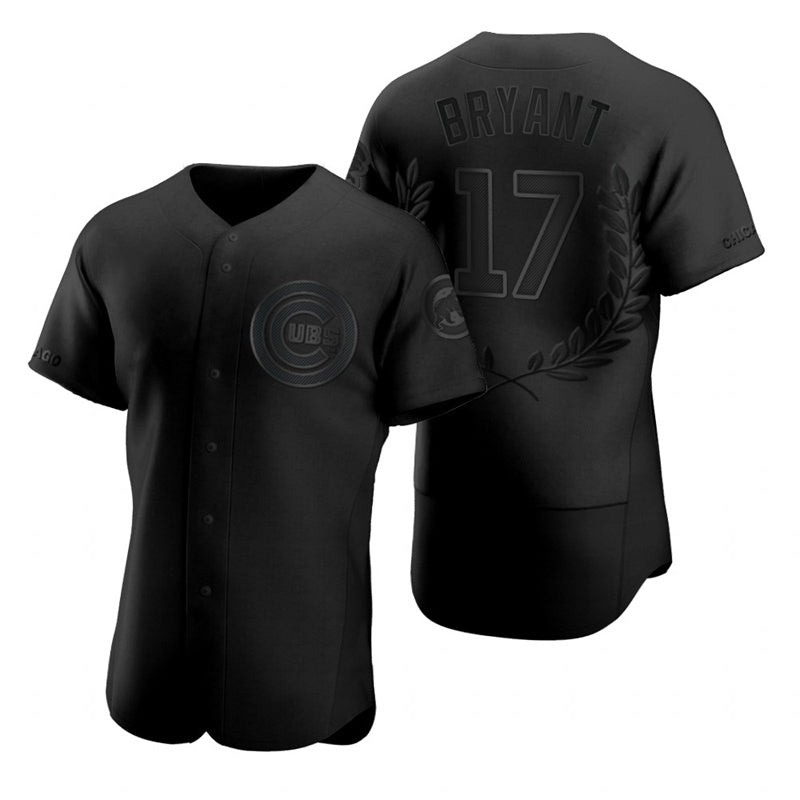 Chicago Cubs #17 Kris Bryant Black Jereymy Flexbase Fashion Jersey