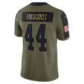 W.Football Team #44 John Riggins Olive Jereymy Salute To Service Retired Player Limited Jersey