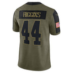 W.Football Team #44 John Riggins Olive Jereymy Salute To Service Retired Player Limited Jersey