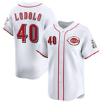Cincinnati Reds #40 Nick Lodolo White Jereymy Home Limited Stitched Jersey