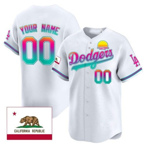Custom Los Angeles Dodgers 2024 Los Angeles City Style Vapor Premier Limited Jersey ¨C All Stitched-White Jereymy