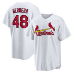 St. Louis Cardinals #48 Iv¨¢n Herrera White Jereymy Home Replica Jersey