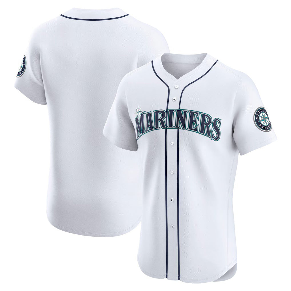 Seattle Mariners White Jereymy Home Elite Jersey