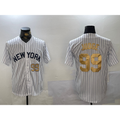 New York Yankees #99 Aaron Judge White Jereymy Pinstripe Fashion Cool Base Jerseys