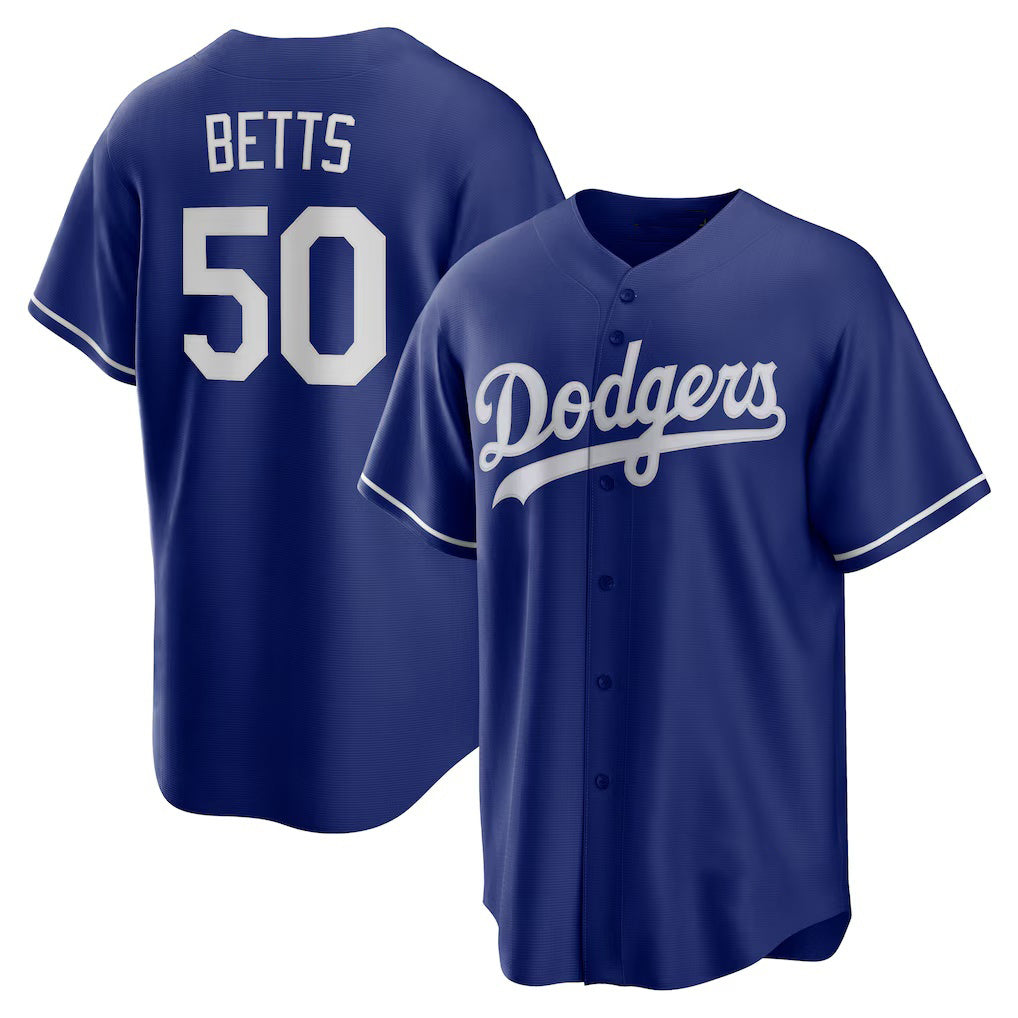Los Angeles Dodgers #50 Mookie Betts Royal Jereymy Alternate 2 Replica Jersey