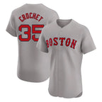 Boston Red Sox #35 Garrett Crochet Player Gray Jereymy Road Limited Elite Home Game Stitched Jerseys1