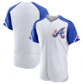 Atlanta Braves Blank White Jereymy 2023 City Connect Flex Base Stitched Jersey 1